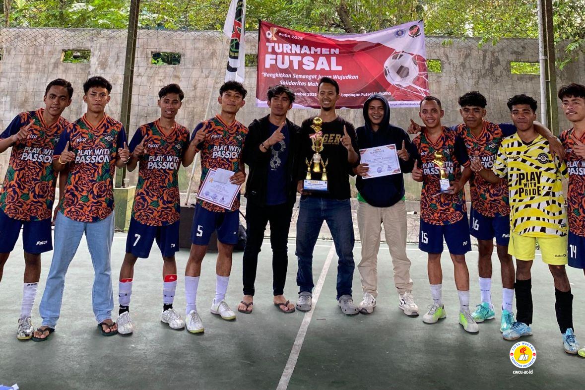 Tim Futsal Cipta Wacana Dominasi UNIKAMA Students Tournament 2025, Sapu Bersih Hingga Juara
