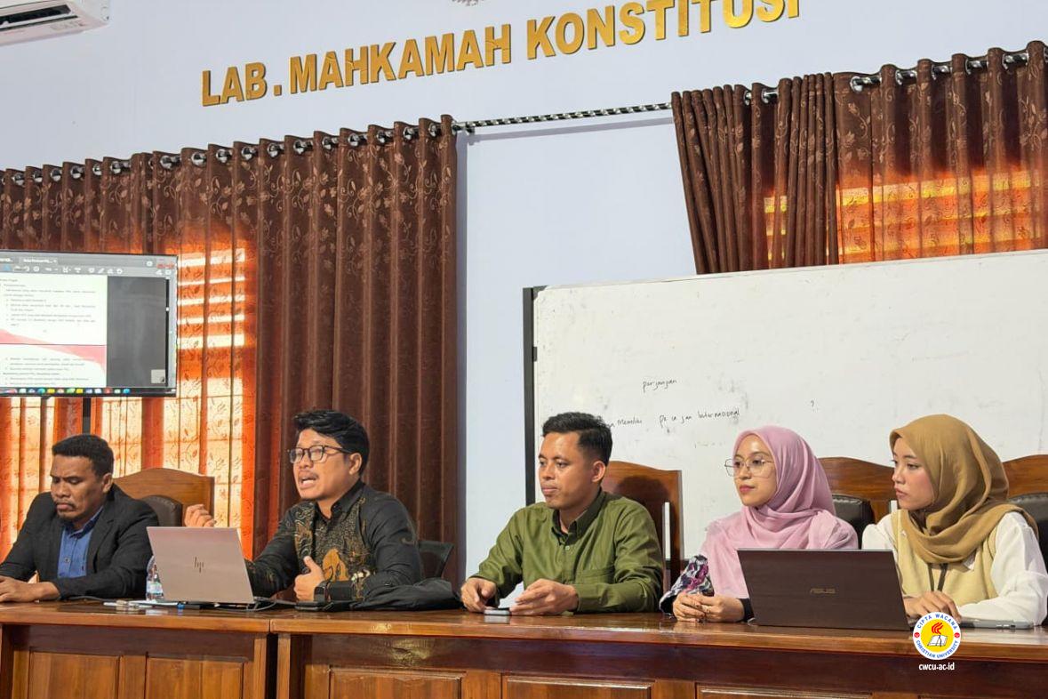 Fakultas Hukum CWCU Gelar Sosialisasi PKL untuk Menyiapkan Mahasiswa Adaptif dan Kompetitif di Dunia Profesional Hukum