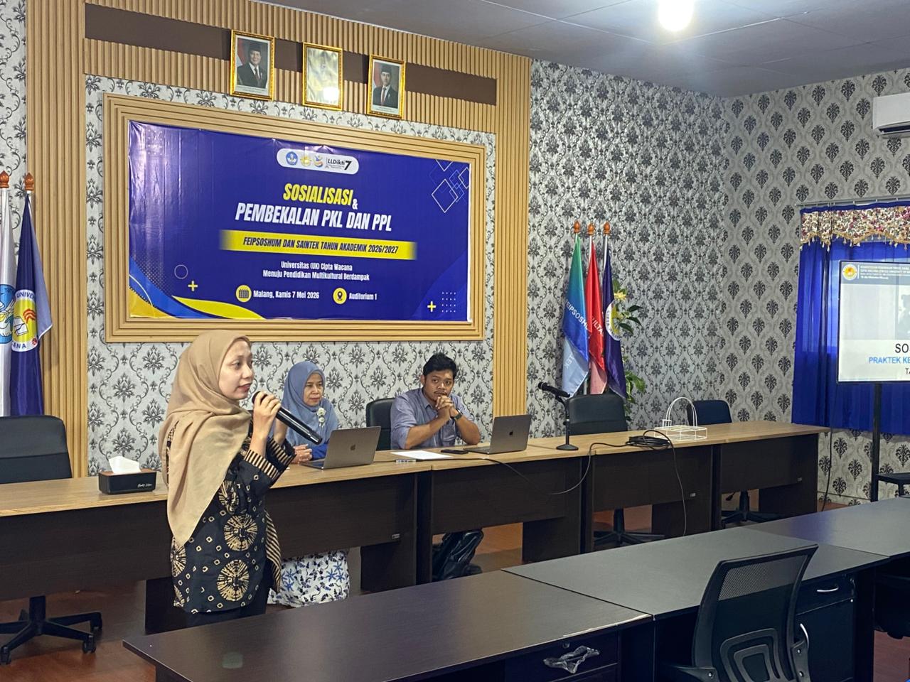 Sosialisasi PKL dan PPL 2026 - Fakultas FEIPSOSHUM & SAINTEK CWCU
