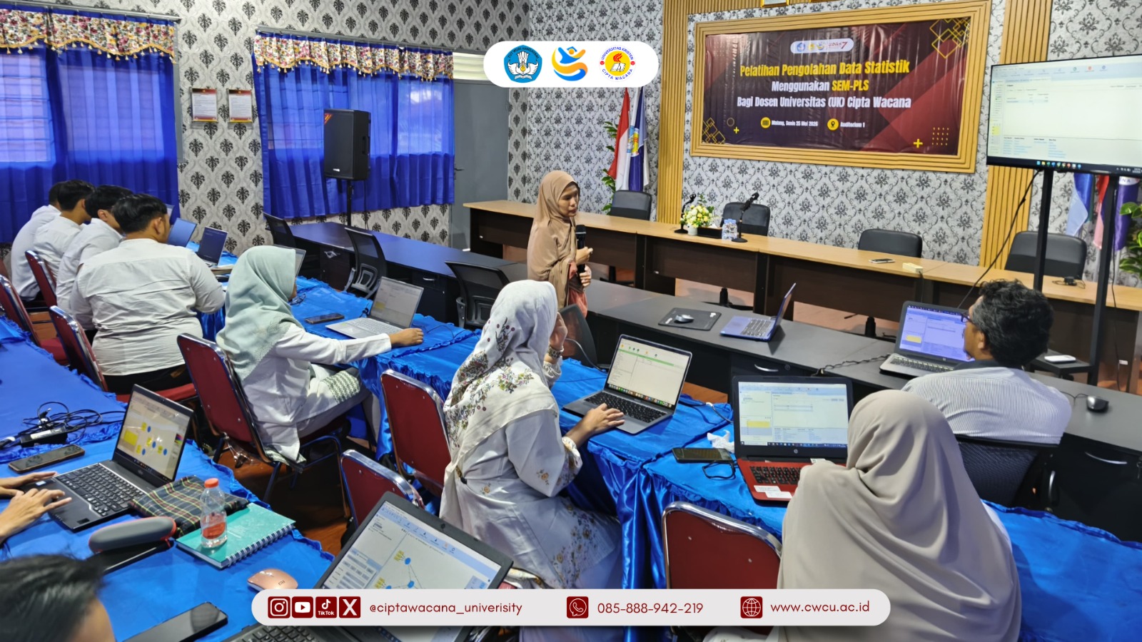 LPPM CWCU Perkuat Budaya Riset melalui Pelatihan Intensif SEM-PLS bagi Dosen