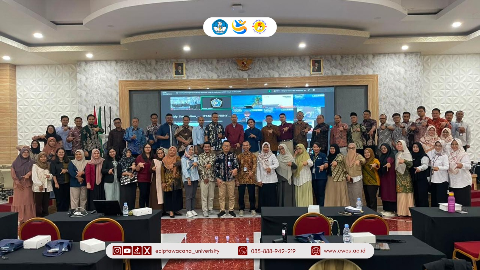 Perkuat Tata Kelola Berintegritas, CWCU Ikuti Sosialisasi Pencegahan Fraud LLDIKTI Wilayah VII